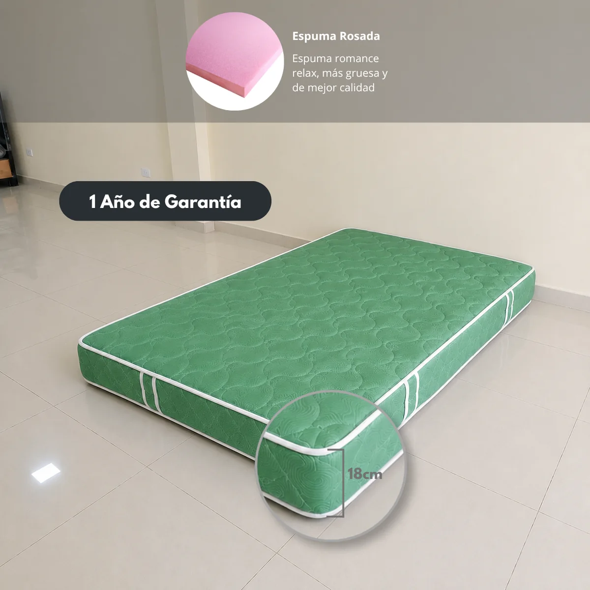 Colchón de Espuma - Base camas Medellín fabricante directo